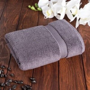 Полотенце Premier MICROCOTTON, 70х140 см, 100% микрокоттон, антрацит, 500 г/м2