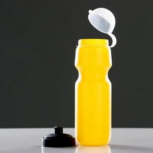 Бутылка для воды 740 мл, велосипедная, с соской, 23,5х7.3х7.3 см , микс