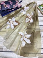 Шарф женский с цветочным рисунком