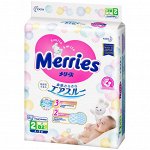 Merries Подгузники для детей, размер S 4-8 кг./82 шт.