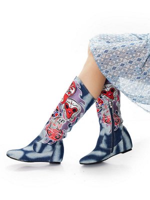 Сапоги Страна производитель: Китай
Вид обуви: Сапоги
Сезон: Весна/осень
Размер женской обуви x: 36
Полнота обуви: Тип «F» или «Fx»
Цвет: Синий
Материал верха: Хлопок
Материал подкладки: Байка
Форма мы