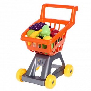 Тележка для супермаркета с фруктами и овощами, цвета МИКС