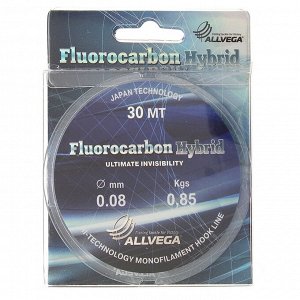 Леска ALLVEGA Fluorocarbon Hybrid 0,08 мм, 30 м