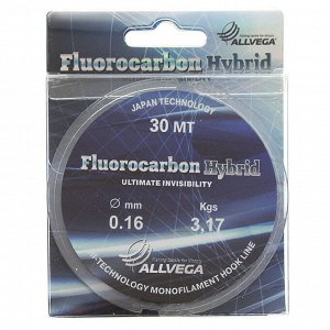 Леска ALLVEGA Fluorocarbon Hybrid 0,16 мм, 30 м