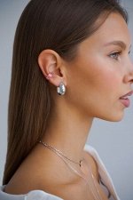 Серебряные &quot;дутые&quot; серьги, арт. 10945