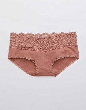 Aerie Cotton Eyelash Lace Boybrief Underwear