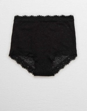 Aerie Eyelash Lace High Waisted Boybrief Underwear