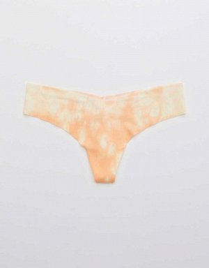 Aerie No Show Printed Thong Underwear