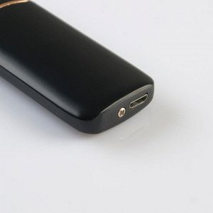 Зажигалка электронная, спиральная, "Настоящий №1 Мужчина", чёрная 3х7.3 см. USB