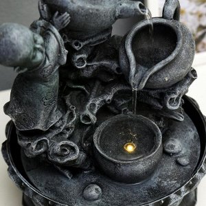 СИМА-ЛЕНД Фонтан настольный с подсветкой &quot;Маленький Будда с чайником&quot; 25х19,5х19,5 см