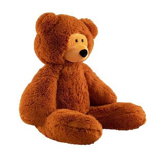 Softoy игрушка мягкая медведь 70 см, коричневый