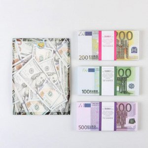 Набор сувенирных денег "500, 200, 100 евро"