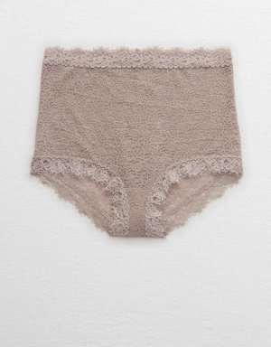 Aerie Eyelash Lace High Waisted Boybrief Underwear