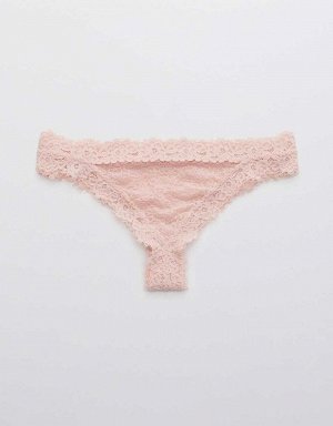 Aerie Eyelash Lace Thong Underwear