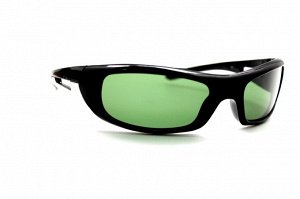 Мужские солнцезащитные очки спорт - 9821 Е3 черный глянец зеленый