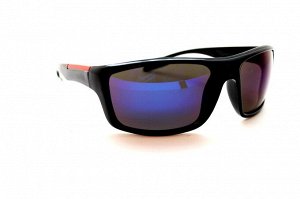 Поляризационные мужские 2021 - спорт Polarized 3007 черный глянец сиреневый