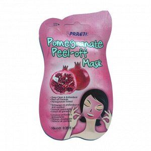 Очищающая маска-пленка "Prreti" для лица с экстрактом граната "Pomegranate Peel-off Mask" 10 мл / 576