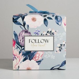 Коробка складная «Follow», 18 x 18 x 18 см