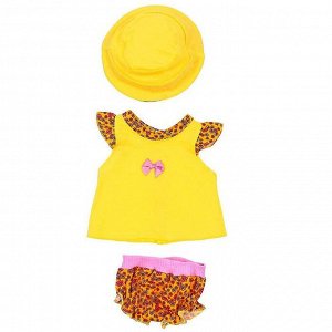 Одежда для кукол «Туника и трусики со шляпкой»