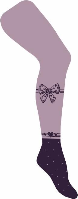 Колготки для девочек "Purple bow", цвет Фиолетовый