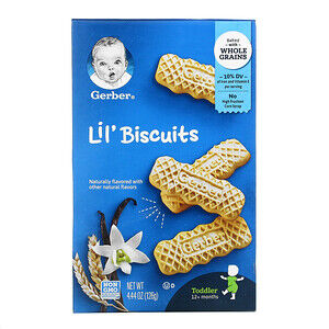 Gerber, Lil' Biscuits, Печенье для малышей от 12+мес., (126 g)