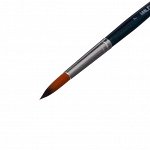 Кисть Синтетика Круглая, Malevich Andy № 7, d-7.0 мм, L-25 мм (короткая ручка), синий лак 753007