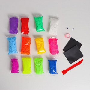 Набор лёгкого прыгающего пластилина из 12 цветов «Неон» TM Moon Light Clay