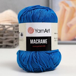 Пряжа "Macrame Макраме" 100% полиэстер 130м/90гр (139 т.бирюза)