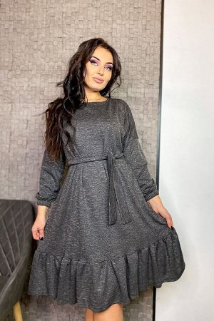 Платье с поясом