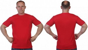 Футболка Красная однотонная мужская футболка