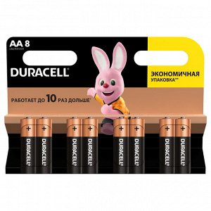 DURACELL Basic AA Батарейки алкалиновые 1.5V LR6 8шт