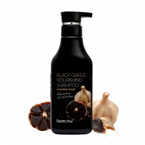 Шампунь для волос "Черный чеснок" Farmstay Black Garlic Nourishing Shampoo 530 мл, ,