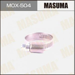 Хомут червячный MASUMA, 16-27mm / H-9mm (нержавеющая сталь) (уп10) MOX-504