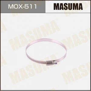 Хомут червячный MASUMA, 80-100mm / H-9mm (нержавеющая сталь) (уп10) MOX-511