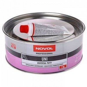 Шпатлевка NOVOL универсальная UNI 1кг +отв.25g (1шт.х25g) 1/8