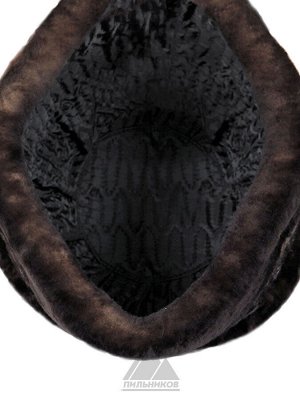 Дизайнерская шапка из меха мутонУндина