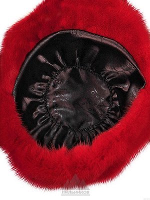 КепкаБерта Цвета Черный,Темно-коричневый,Красный Кепка «Берта» - женский головной убор из натурального меха норки. Модель с закругленной тульей и небольшим козырьком. Внутри подкладка из саржи. Размер