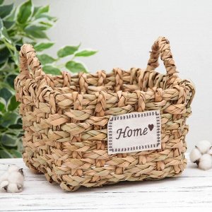 Корзина для хранения Доляна Home, плетёная, с ручками, 25?25?25 см