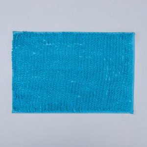 Коврик Доляна «Букли длинные», 40x60 см, цвет синий