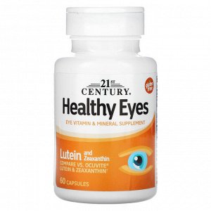 21st Century, Healthy Eyes, лютеин и зеаксантин, 60 капсул