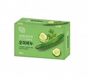 Mukunghwa Увлажняющее косметическое мыло с экстрактом огурца Moisture Cucumber Soap
