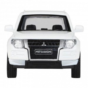 Машина металлическая Mitsubishi Pajero 4WD Turbo 1:43, инерция, открываются двери, цвет белый