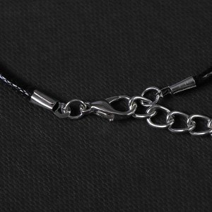Кулон на шнурке "Анатомия" легкие, цвет чернёное серебро, 45 см