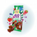 Шоколад Alpen Gold MAX FUN фрук-ягод кус со вкус клуб\мал\чер\черн смор, с шипуч рис 150г