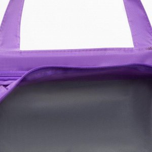Сумка спортивная, отдел на молнии, 2 наружных кармана, цвет фиолетовый