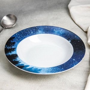 Тарелка суповая Доляна «Звёздная россыпь», 300 мл, d=21 см
