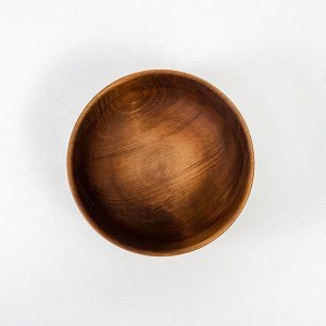 Тарелка глубокая из натурального кедра Mаgistrо, 650 мл, цвет шоколадный
