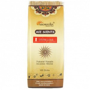Aromatika Ace Scent Masala благовония Divine Love Божественная Любовь, 100 палочек в уп