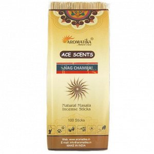 Aromatika Ace Scent Masala благовония Nag Champa НАГ ЧАМПА, 100 палочек в уп