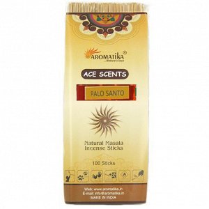 Aromatika Ace Scent Masala благовония Palo Santo СВЯЩЕННОЕ ДЕРЕВО, 100 палочек в уп